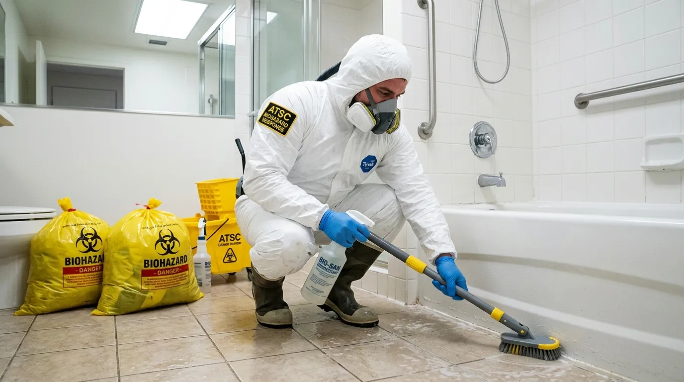 Decontamination equipment deployed for Blood Cleanup in Jericho